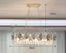 Axyaa Crystal Chandelier Stair Pendant Lamp Living Room Lighting