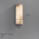 Axyaa Marble LED Wall Lamp Nordic Design Bedside Reading Sconce Stone Art Decor