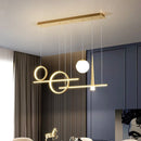 Axyaa Nordic Dining Room Pendant Chandelier for Indoor Living Space