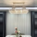 Axyaa Crystal Chandelier: Elegant Lighting Fixture for Living Room, Bedroom, Dining Room