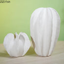 Axyaa Carambola Ceramic Vase: Stylish Floral Desk Decor with Aesthetic Starfruit Design