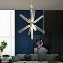 Axyaa Snow Glass Chandelier Pendant Light for Living Room, Bedroom, Staircase
