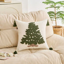 Axyaa Christmas Tufted Cushion Cover with Tassel Pillowcase, Holiday Decor 45x45/30x50cm