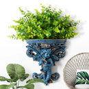 Axyaa Music Angel Resin Vase Wall Sticker Ornaments for Home Livingroom Wall Decoration