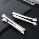 Axyaa Stainless Steel Food Tongs - Kitchen Cooking Utensil Twrer Clamp Silver Tweezer