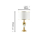 Axyaa Ceramic LED Desk Lamp for Home Office and Hotel Decor