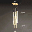 Axyaa Modern LED Ring Stairs Pendant Chandeliers for Living Room and Dining Room