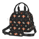 Axyaa Halloween Bats Insulated Lunch Bag with Adjustable Strap