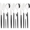 Axyaa 12-Piece Pink Gold Stainless Steel Cutlery Set