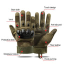 Axyaa Full Finger Tactical Gloves for Outdoor Activities