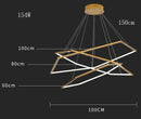 Axyaa Modern Pendant Light LED Chandelier for Indoor Dining Room Lighting