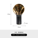 Axyaa Golden Trumpet Ceramic Flower Vase for Home Decoration and Flower Arrangement