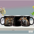Axyaa Color Changing Animal Ceramic Mug Lion Tiger Heat Sensitive Coffee Cup