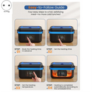 Axyaa Cordless Electric Lunch Box - Rechargeable Self-Heating Food Warmer
