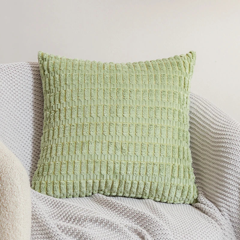 Axyaa Velvet Cushion Cover: Ins Style Candy Color 45x45cm Fashion Sofa Office Home Pillow Cover