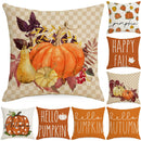 Axyaa Autumn Harvest Maple Leaf Pillow Cover for Living Room and Bedroom
