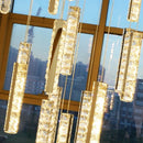 Axyaa Modern Crystal LED Chandelier for Home Indoor Lighting