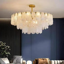 Axyaa Nordic White Cloud Glass LED Pendant Light Chandelier
