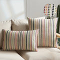 Axyaa Boho Style Textured Jacquard Cushion Cover, 45x45cm