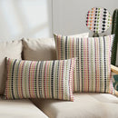 Axyaa Boho Style Textured Jacquard Cushion Cover, 45x45cm