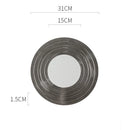 Axyaa Brushed Texture Ceramic Steak Pasta Sushi Dessert Plates for Molecular Cuisine
