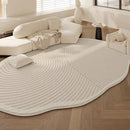 Axyaa Plush Cream Bedroom Rug: Soft Fluffy Carpet for Living Room & Bedside
