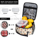 Axyaa Shiba Inu Dog Thermal Lunch Box Insulated Bento Tote Handbag for Women & Kids