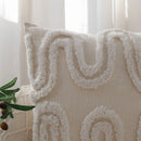 Axyaa Chenille Tufted Cushion Cover - Soft Decorative Pillow for Sofa - Nordic Style