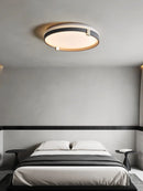 Axyaa LED Ceiling Light: Modern Champagne Gold Lamp for Living Room, Bedroom, Dining Room