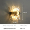 Axyaa Gold Crystal Wall Sconces for Living Room Luxury Home Decor