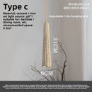 Axyaa Cream Pendant Light: Japanese Design, Adjustable Height, Wabi-Sabi Style