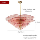 Axyaa Retro Green Glass Chandelier for Home Decoration