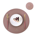 Axyaa PU Faux Leather Table Mats & Coasters Set for Dining & Kitchen, Christmas Theme