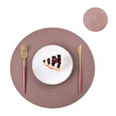Axyaa PU Faux Leather Table Mats & Coasters Set for Dining & Kitchen, Christmas Theme