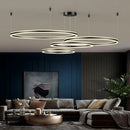Axyaa Gold LED Acrylic Pendant Lamp for Modern Minimalist Home Decor