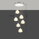 Modern LED pendant lights by Axyaa - staircase chandeliers for stylish indoor living.
