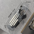 Axyaa Expandable Cutlery Storage Box with Partitions - Organize Knives and Forks