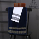 Axyaa Christmas Cotton Towels Set - 3pcs Hand, Face & Bath Towel - White