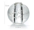 Axyaa Crystal Glass Small Mouth Vase for Flower Arrangement and Decor