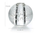 Axyaa Crystal Glass Small Mouth Vase for Flower Arrangement and Decor