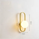Axyaa Glass Ball LED Wall Lamp for Modern Home Decor