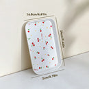 Axyaa Cherry Pattern Serving Tray: Multifunctional Kitchen & Jewelry Organizer