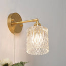Axyaa Brass LED Wall Sconce Pull Chain Switch Nordic Stair Light Fixtures