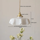 Axyaa Yellow Glass LED Pendant Light: Modern Nordic Hanging Lamp for Home Decor