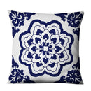 Axyaa Chinese Mandala Linen Cushion Cover for Home Decor