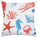 Axyaa Ocean Starfish Shell Cushion Cover - Soft Pillowcase for Living Room Sofa