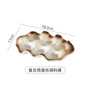 Axyaa Retro Home Personalized Ceramic Egg Tray Tray with Creative Aesthetics