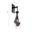 Axyaa Water Droplet Crystal LED Wall Light - Copper Bedroom Living Room Bathroom Mirror Lamp