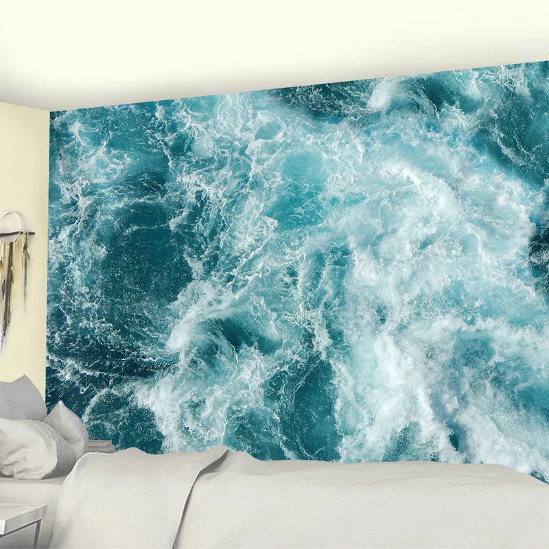 Beach Wave Landscape Tapestry for Axyaa Home Decor
