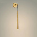 Axyaa Nordic Copper LED Wall Sconce, Height Adjustable, Surface Mount, Bedroom Living Room Lamp